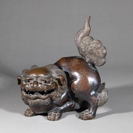 Japan, Incense burner in the shape of a shishi, ci