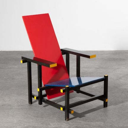 Gerrit Rietveld, poltrona modello “Red-Blue Chair”