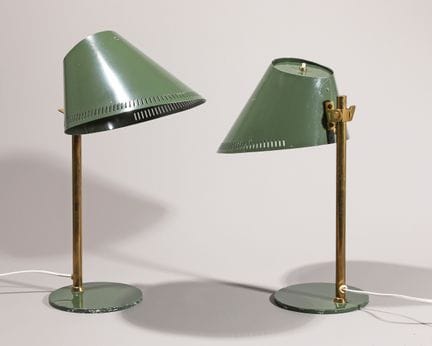 Paavo Tynell, 2 lampade da tavolo, modello 9227
Pa