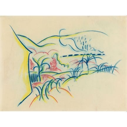 沃尔特·奥菲（1882-1930），《有铁路的风景》
沃尔特·奥菲（1882-1930），《有铁路的