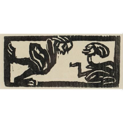 Emil Nolde* (1867-1956), 'Zwei phantastische Wesen