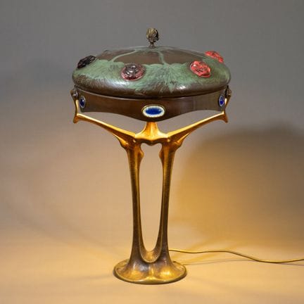 Germany, Art Nouveau table lamp, circa 1905
Deutsc