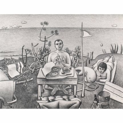 Wolfgang Mattheuer* (1927-2004), 'Camping König', 