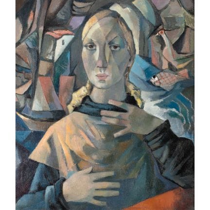 约翰·休伯特·亚当斯（1899-1970），《安妮》（少女肖像），1957年
约翰·休伯特·亚当斯（