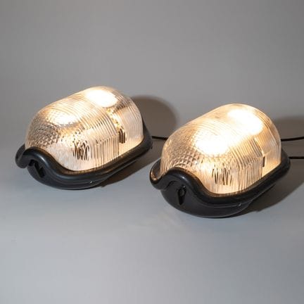 Achille Castiglioni, 2 lampes de table/sur pied, m
