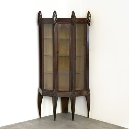 Prague, Expressionist corner display cabinet, circ
