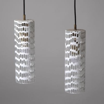 Tobia Scarpa, 2 lampade a sospensione, modello Occ