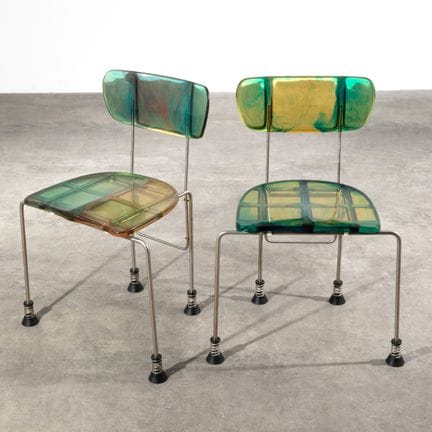 Gaetano Pesce, 2 sedie modello Broadway 543
Gaetan
