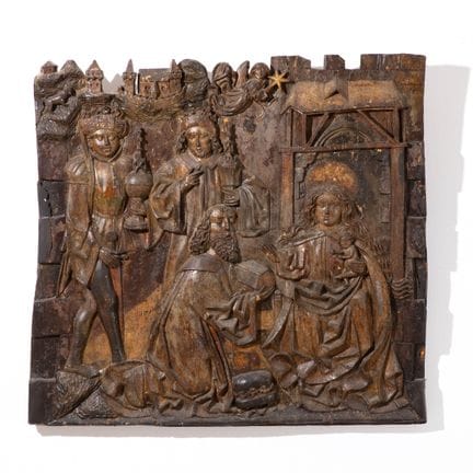Germany. Around 1500, Relief, Adoration of the Mag