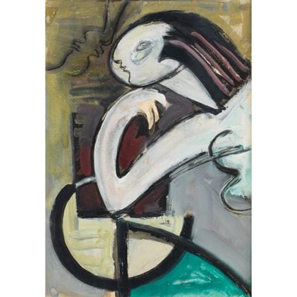 Anton Räderscheidt* (1892-1970), Reclining nude su