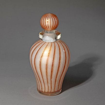 Archimede Seguso, frasco de perfume «A fili oro» c