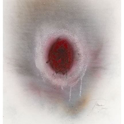 埃特·富尔*（1928-2014），《无题》（火焰水粉画），2002
奥托·皮恩*（1928-201