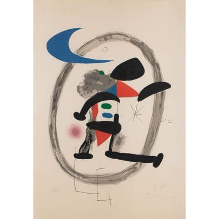 Joan Miró* (1893-1983), 'Lune bleue', 1955
Farblio