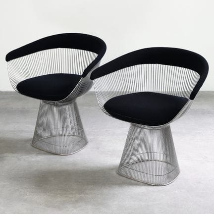 Warren Platner, 2 sedie della serie Wire Group
War