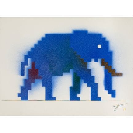 佩特鲁斯·万德雷*（1939-2012），《蓝色大象》，1986
佩特鲁斯·万德雷*（1939-20