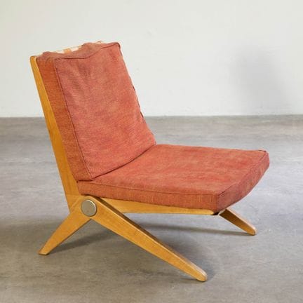 Pierre Jeanneret, Easy Chair Modello 92 Scissor Ch