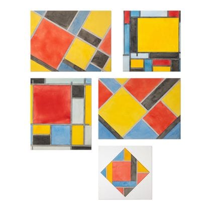 Laurens Van Kuik (1889-1963), 'Compositions', 1921