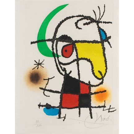Joan Miró* (1893-1983), From 'Le Vent parmi des ro