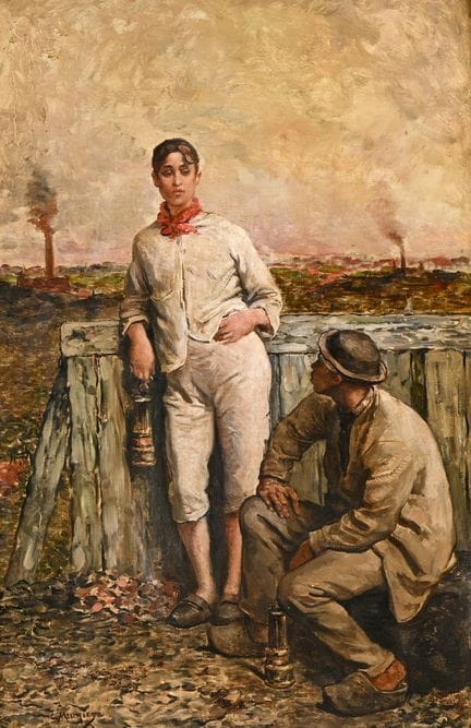 Constantin Emile MEUNIER (1831-1905), óleo sobre l