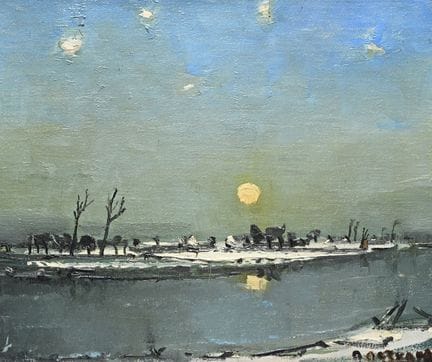 Albert SERVAES (1883-1966), óleo sobre lienzo, «In