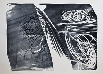 Hans HARTUNG (1904-1989), lithographie en noir sur