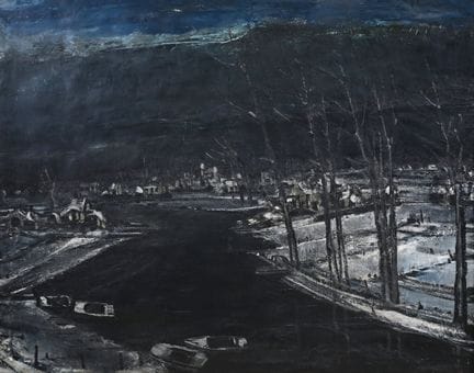 Albert SERVAES (1883-1966), óleo sobre lienzo, Vis