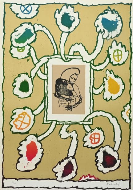 皮埃尔·阿列钦斯基（1927），彩色石版画，《公开信》，1975年，编号65/400，铅笔签名
皮埃