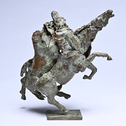 Jan DESMARETS (1961), sculpture en bronze représen
