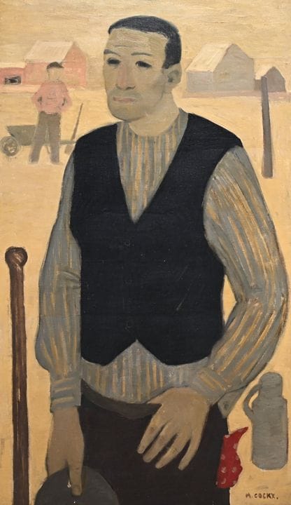 Marcel COCKX (1930-2007), óleo sobre lienzo, «Camp