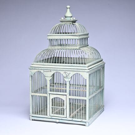 PANAMARENKO (1940-2019), cage à oiseaux avec un oi