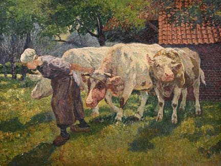 Emiel Jan VAN CAUWELAERT (1860-1907), óleo sobre l