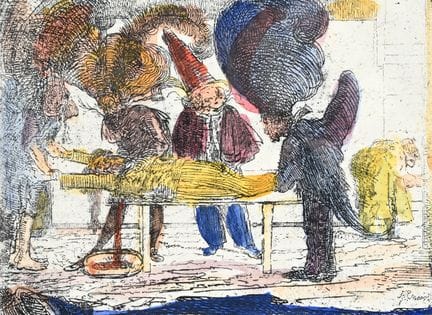 James ENSOR (1860-1949), gravure à l'eau-forte, « 
