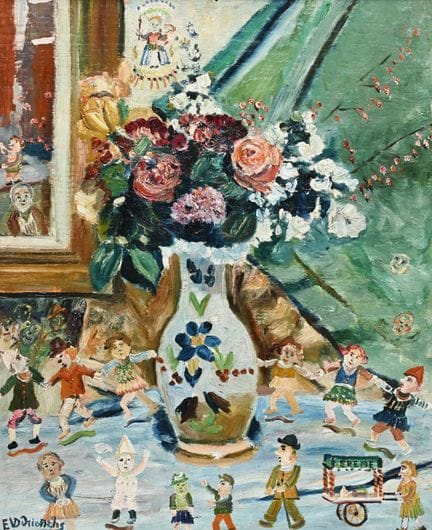Ernest VAN DEN DRIESSCHE (1894-1985), óleo sobre t