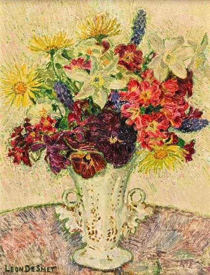 Léon DE SMET (1881-1966), óleo sobre lienzo, Natur