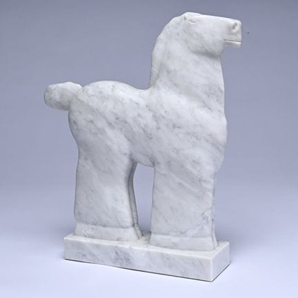 KOBE (1950–2014), sculpture in Bianco Carrara marb
