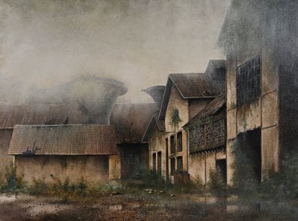 Jef VAN GRIEKEN (1950), óleo sobre lienzo, Sin tít