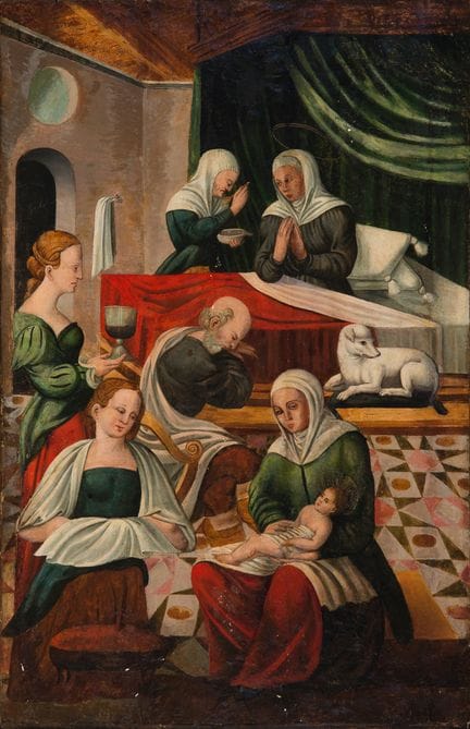 Aragonische Schule. 16. Jahrhundert.
„Die Geburt d