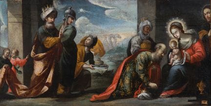 Schule von Neuspanien. Mexiko. 18. Jahrhundert.
„D