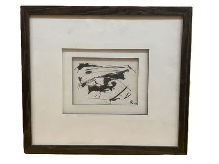 Modern School Untitled Black lithograph imitating 
