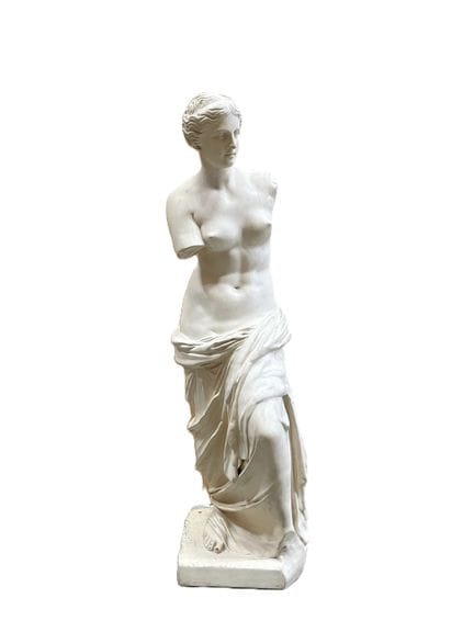 Plaster copy of a bust of Venus. Height: 89 cm