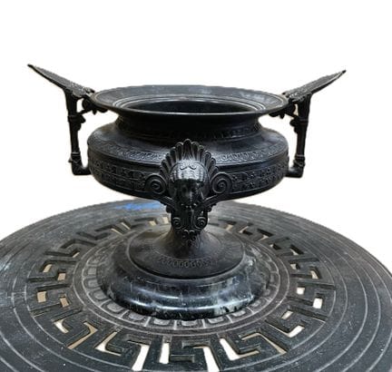 BARBEDIENNE, in the style of a circular, patinated
