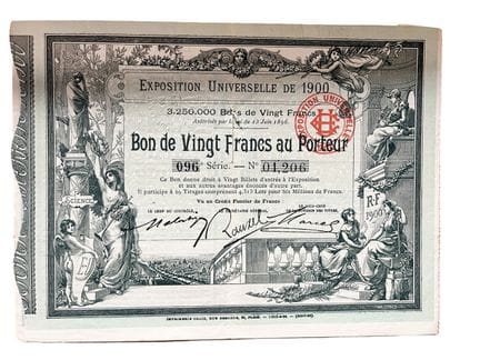 Album containing: Tickets from the World’s Fairs (