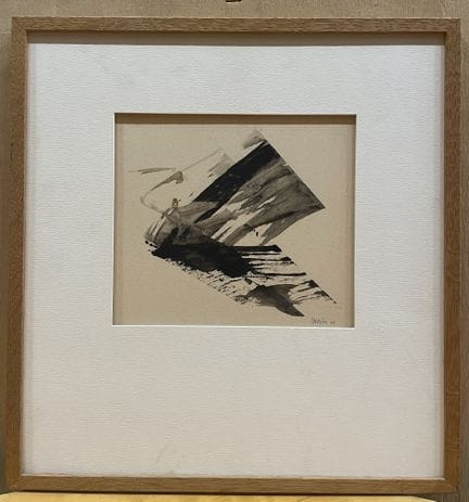 IBENITA Composition in India ink on paper, signed 