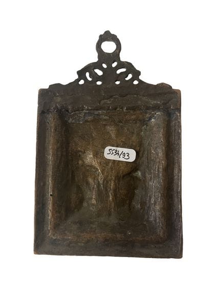 A patinated bronze "Kiss of Peace" depicting the N