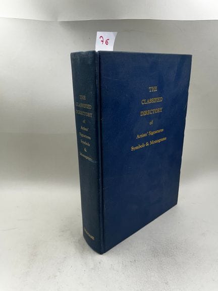 "The Classified Directory of Artists' Signatures, 