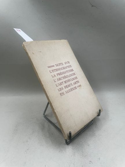 "Note sur l'ethnographie, la préhistoire, l'archéo