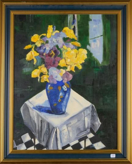 Gilles CLAIRIN (nato nel 1950)
Vaso di fiori su un