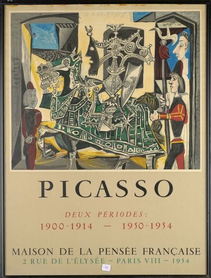Lithografiertes Plakat für die Ausstellung von 195