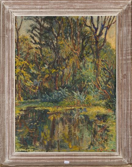 Fernand LAVAL (1886-1966)
El sotobosque en otoño; 