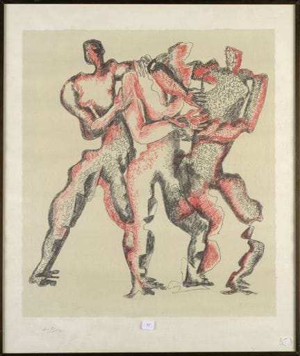 Ossip ZADKINE (1888–1967)
Drei Figuren
Lithografie